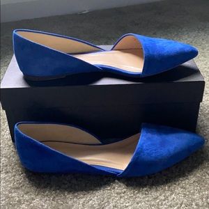 J. Crew Sloan suede D’Orsay flats. New